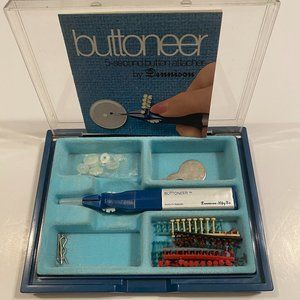 Vintage Buttoneer The 5-Second Button Attacher